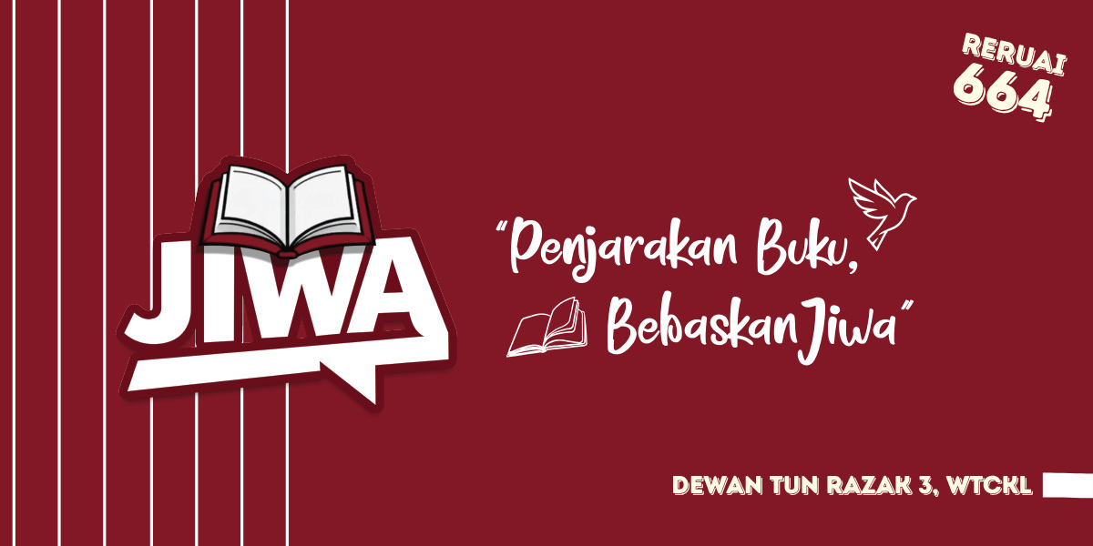 Temui kami @inibukujiwa di Reruai 664, Dewan Tun Razak 3, WTCKL