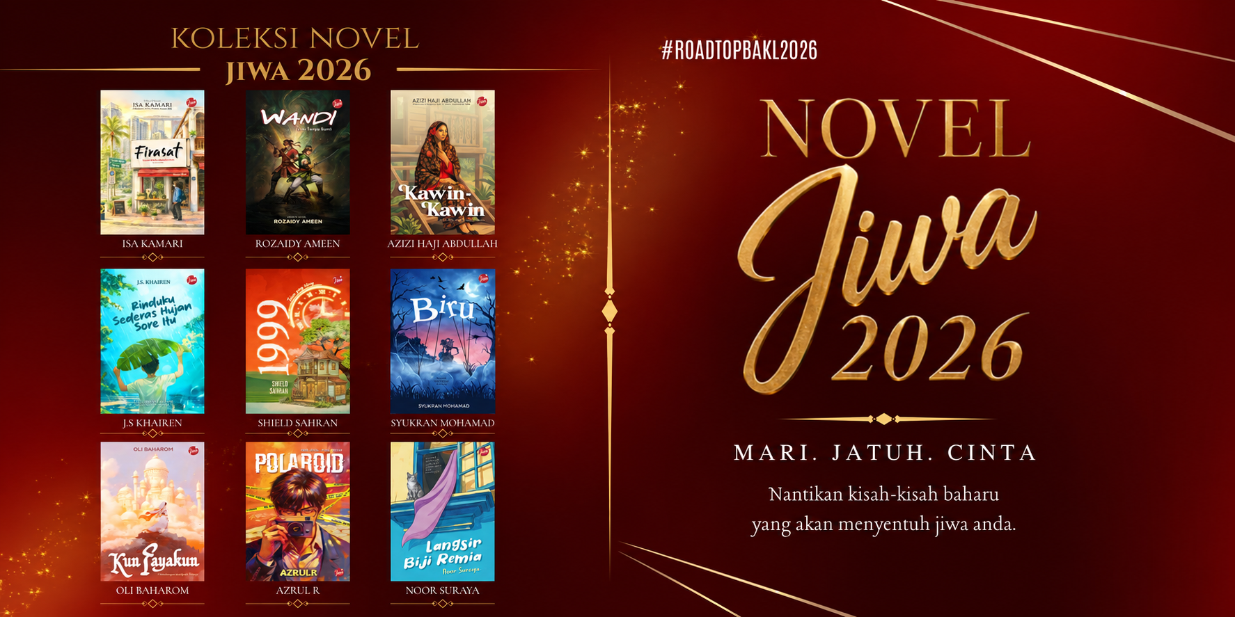 Pratempah novel-novel terbaru JIWA sempena PBAKL 2026